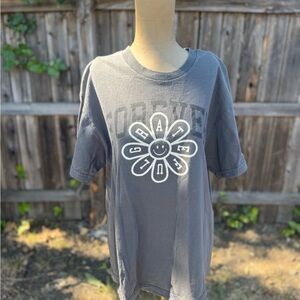 Gray Graphic Long Sleeve Tee